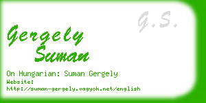 gergely suman business card